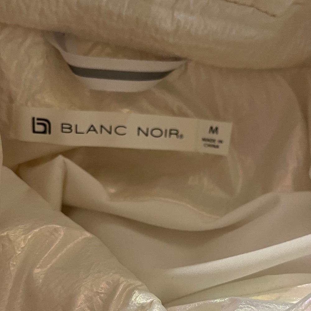Blanc Noir Holographic Motor Panel Puffer Jacket -NWT - Picture 6 of 12